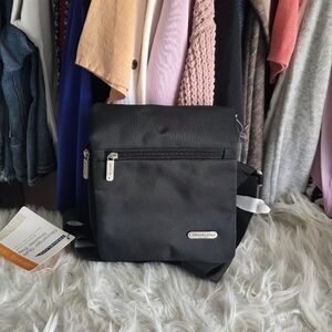Travelon Black Crossbody Bag with Silver Accents